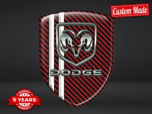 Dodge Adesivi Resina Look Esclusivo Distintivi Cupola Lusso